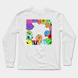 Peeking Monsters Long Sleeve T-Shirt